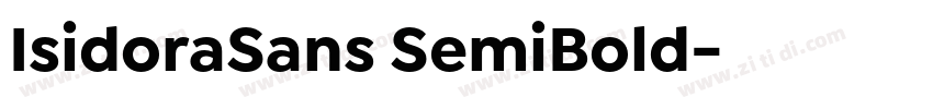 IsidoraSans SemiBold字体转换 IsidoraSans SemiBold字体转换